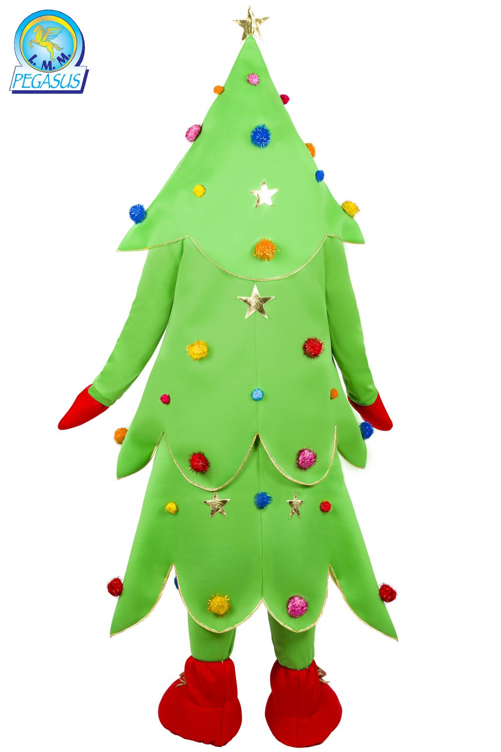 ALBERO DI NATALE DECORATO CON PALLINE MASCOTTE